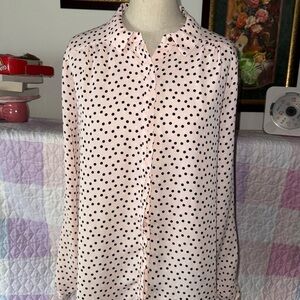 ELLE polka dot blouse